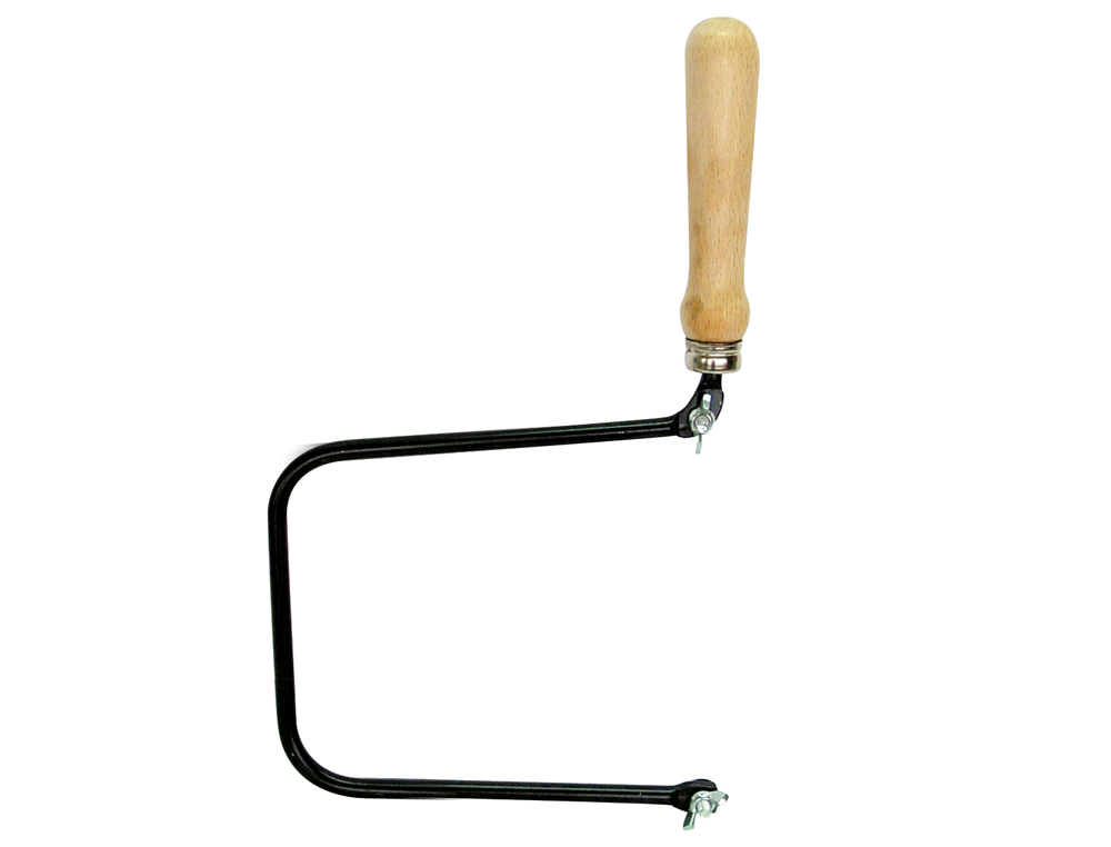 ARCO DE SEGUETA PEQUEÑO 155 MM DE CALADO MANGO DE MADERA
