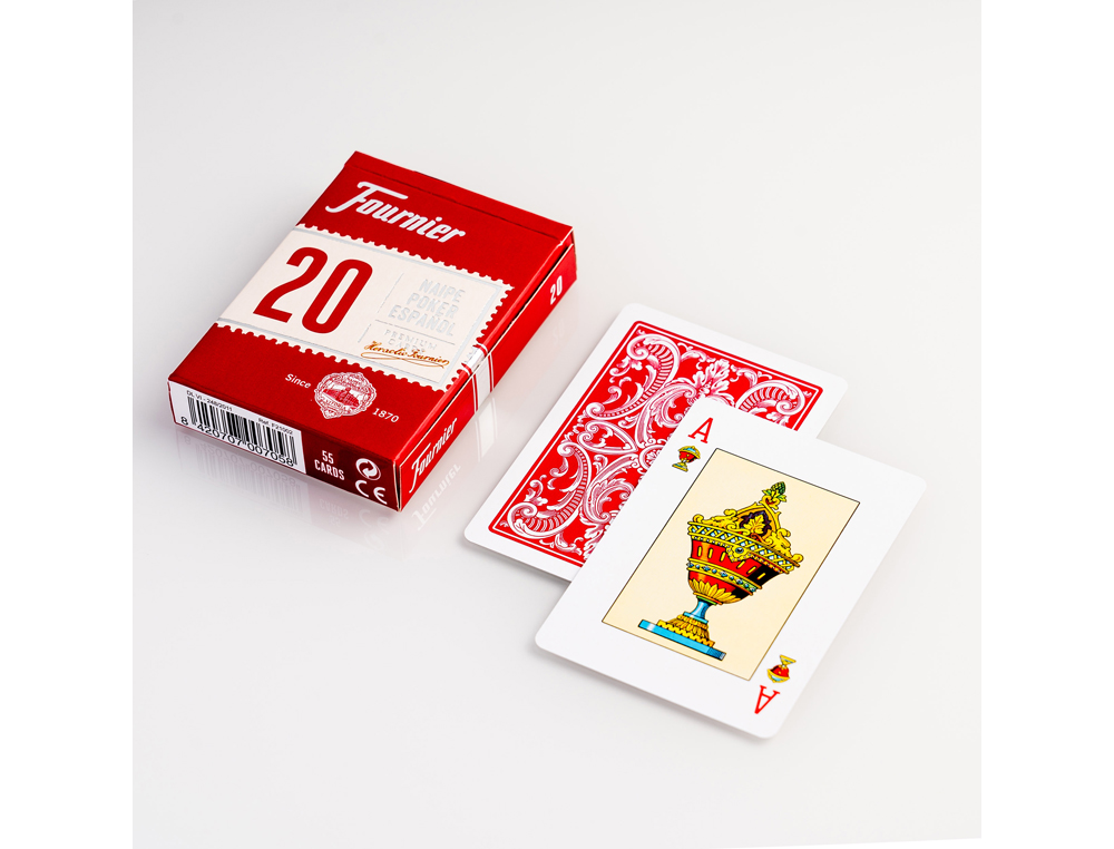 BARAJA FOURNIER POKER ESPAÑOL Nº20 54 CARTAS