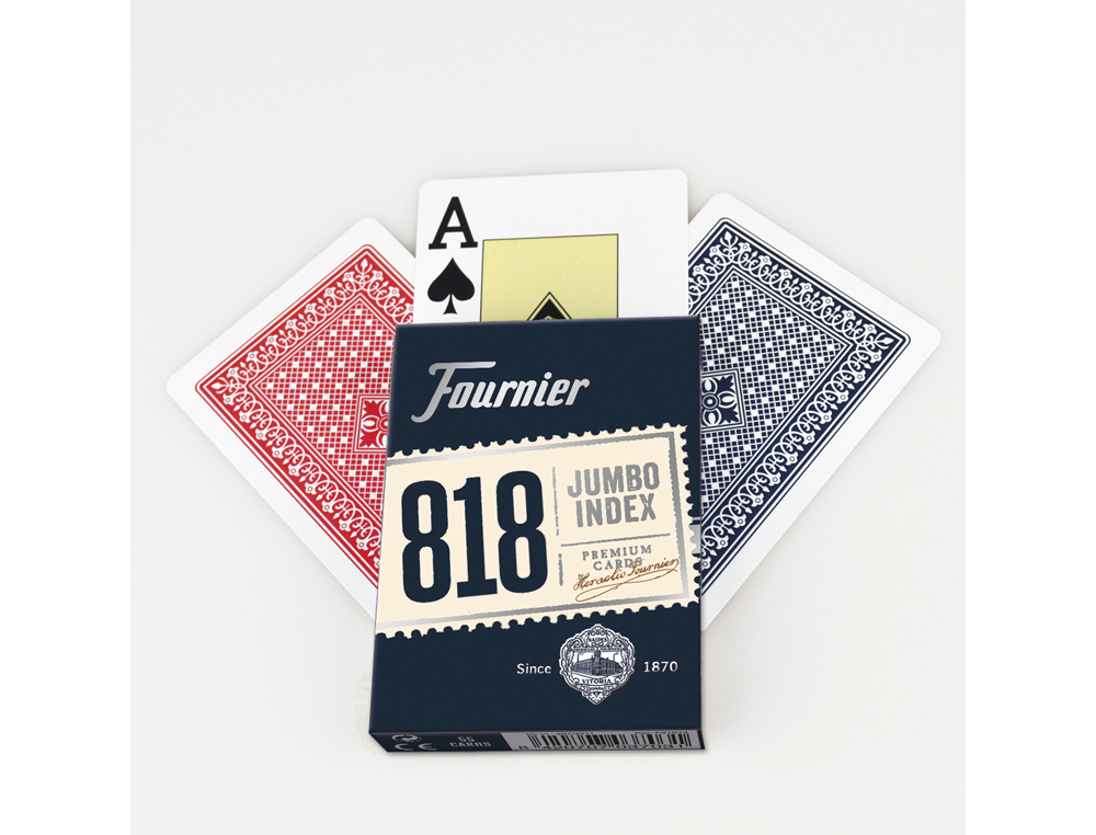 BARAJA FOURNIER POKER INGLES Nº818 55 CARTAS