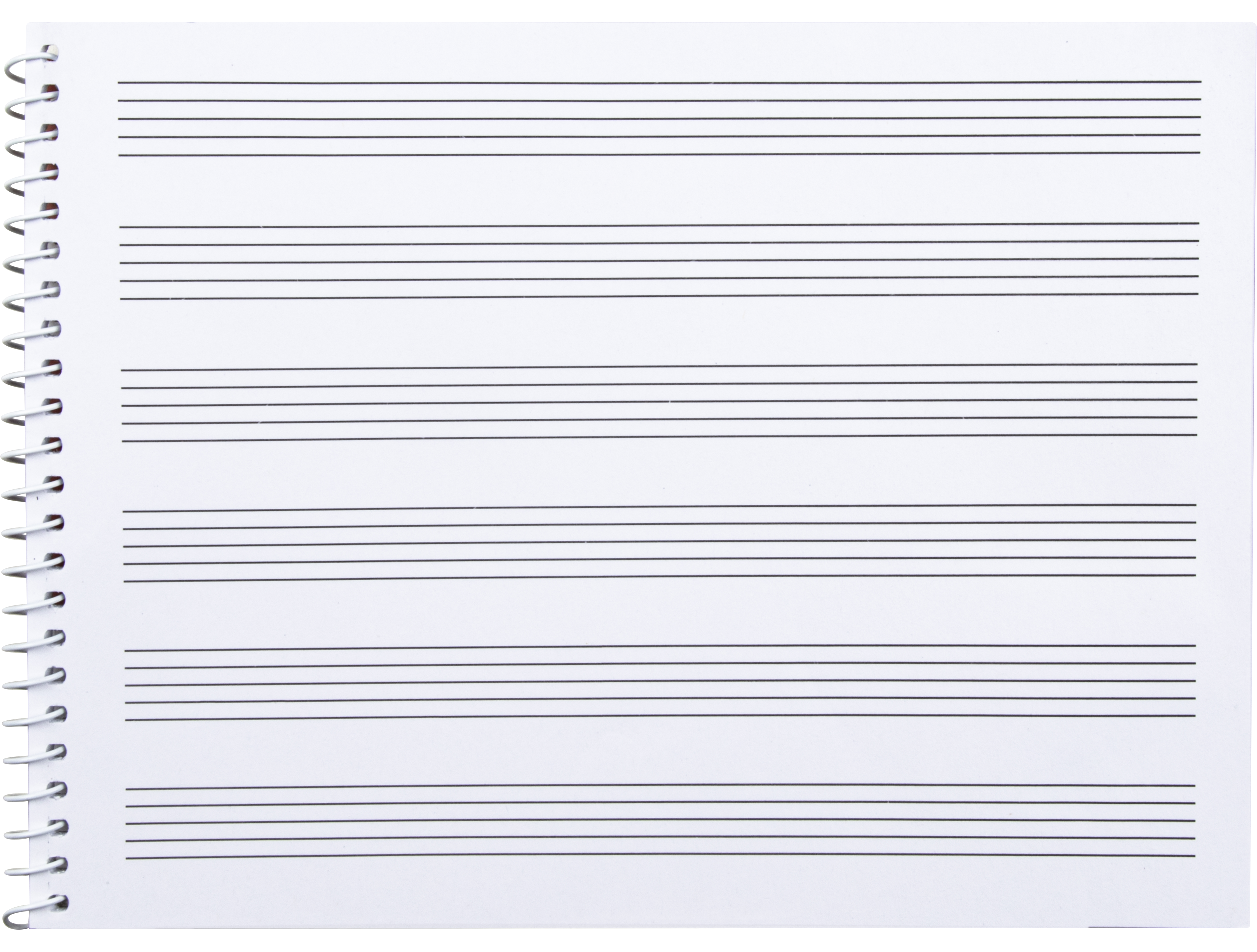 BLOC MUSICA LIDERPAPEL PENTAGRAMA 3MM CUARTO 20 HOJAS 100G/M2