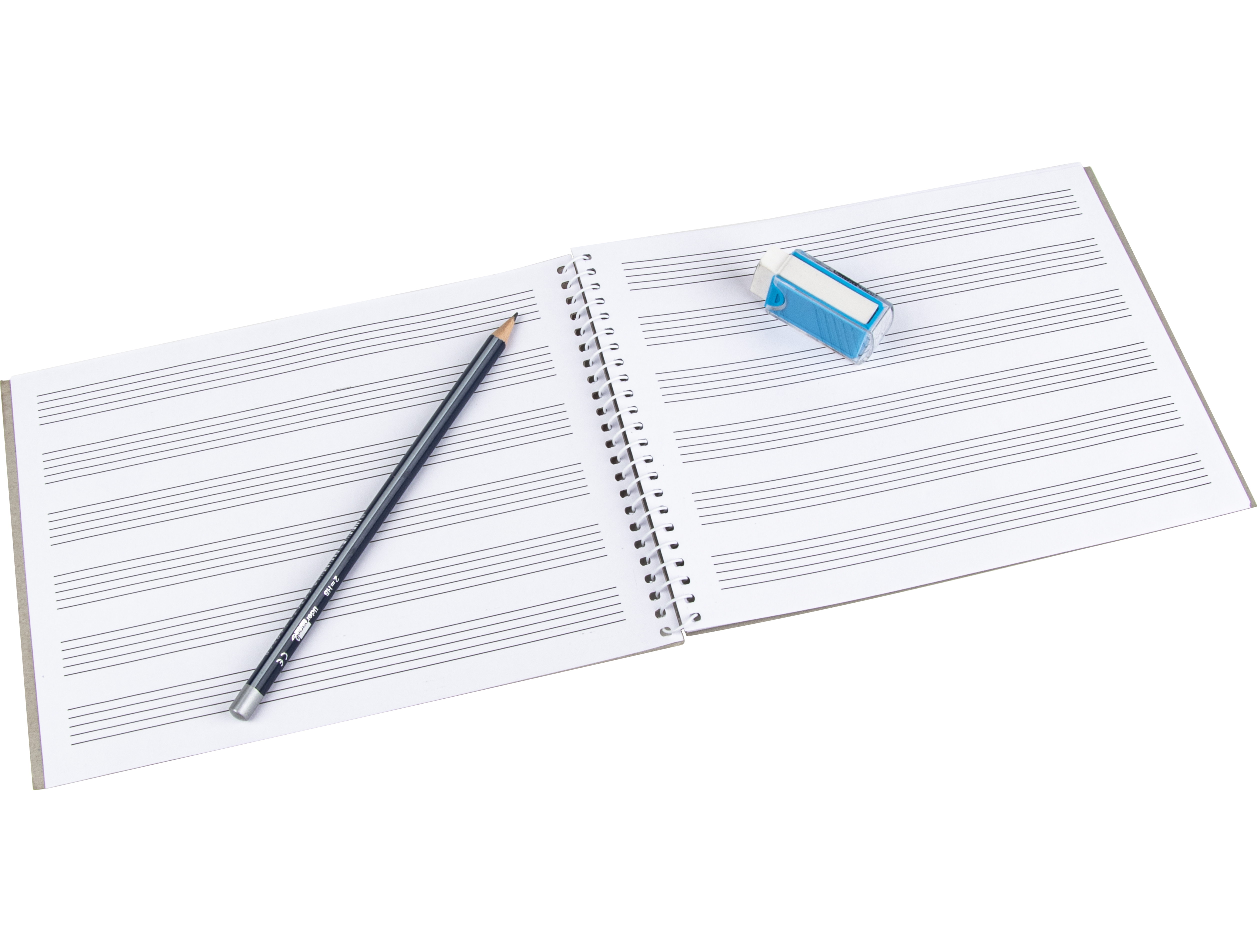 BLOC MUSICA LIDERPAPEL PENTAGRAMA 3MM CUARTO 20 HOJAS 100G/M2