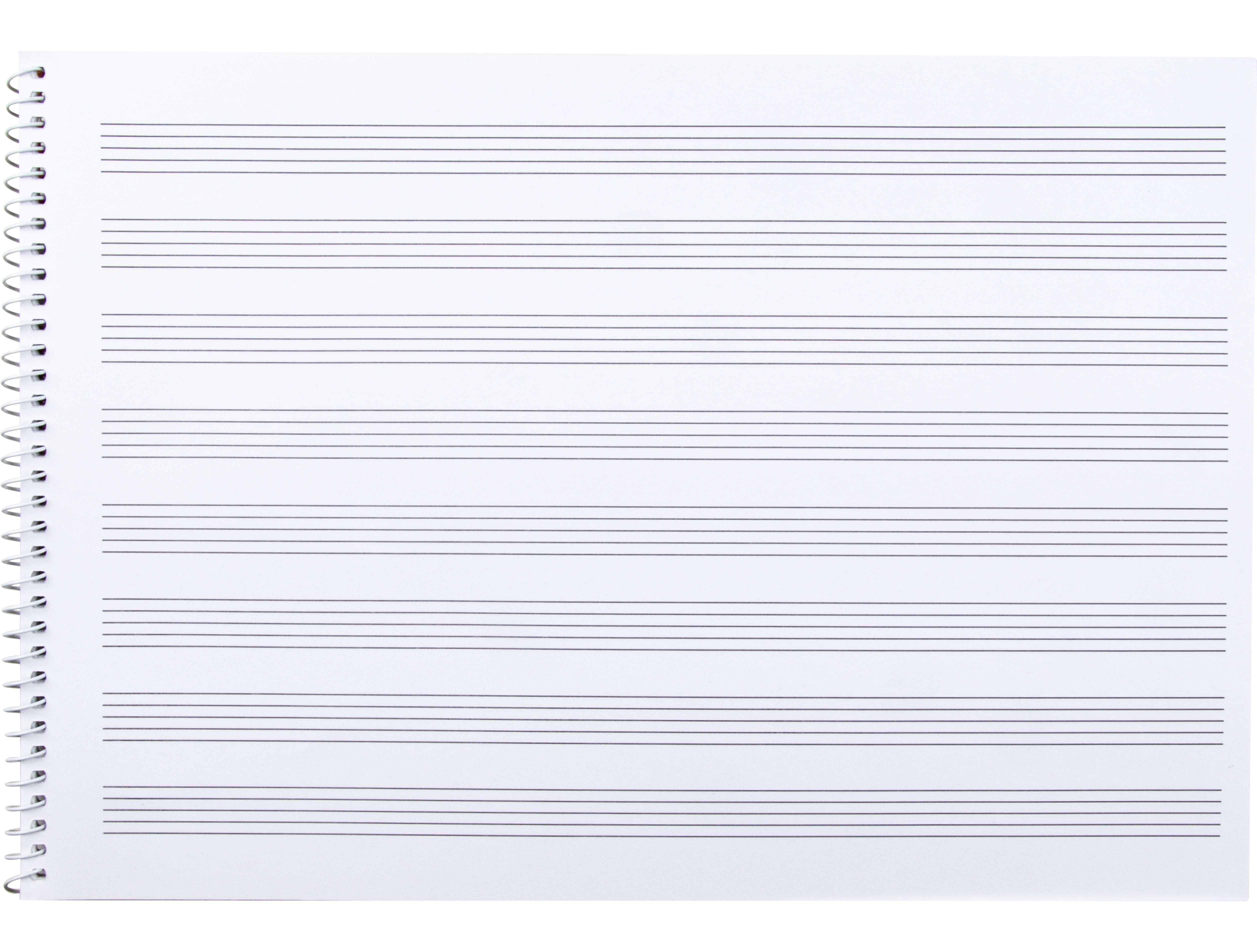 BLOC MUSICA LIDERPAPEL PENTAGRAMA 3MM FOLIO APAISADO 20 HOJAS 100G/M2