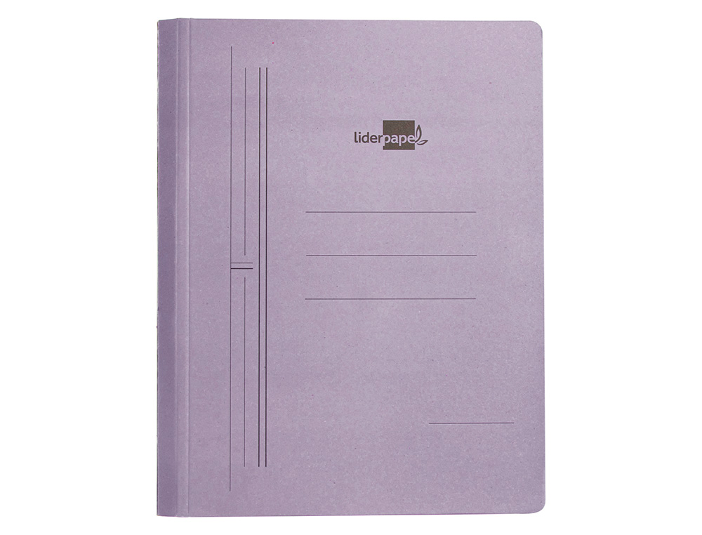 CARPETA GUSANILLO LIDERPAPEL FOLIO CARTON AZUL