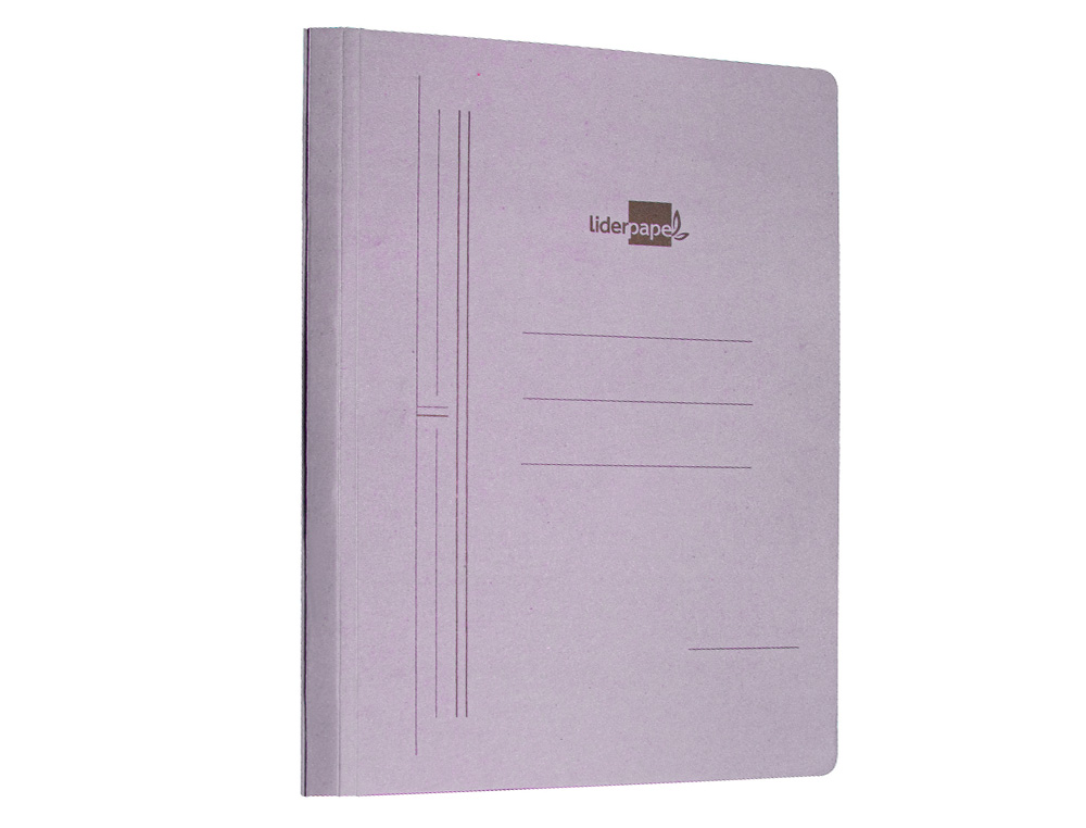 CARPETA GUSANILLO LIDERPAPEL FOLIO CARTON AZUL