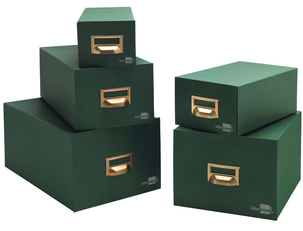 FICHERO FICHAS TELA VERDE 1000 FICHAS N.5 TAMAÑO 160X220 MM