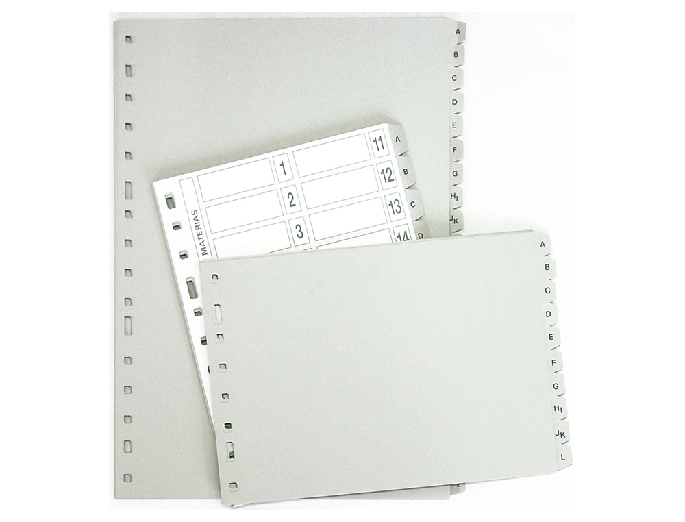 SEPARADOR ALFABETICO MULTIFIN 3002 PLASTICO CUARTO NATURAL