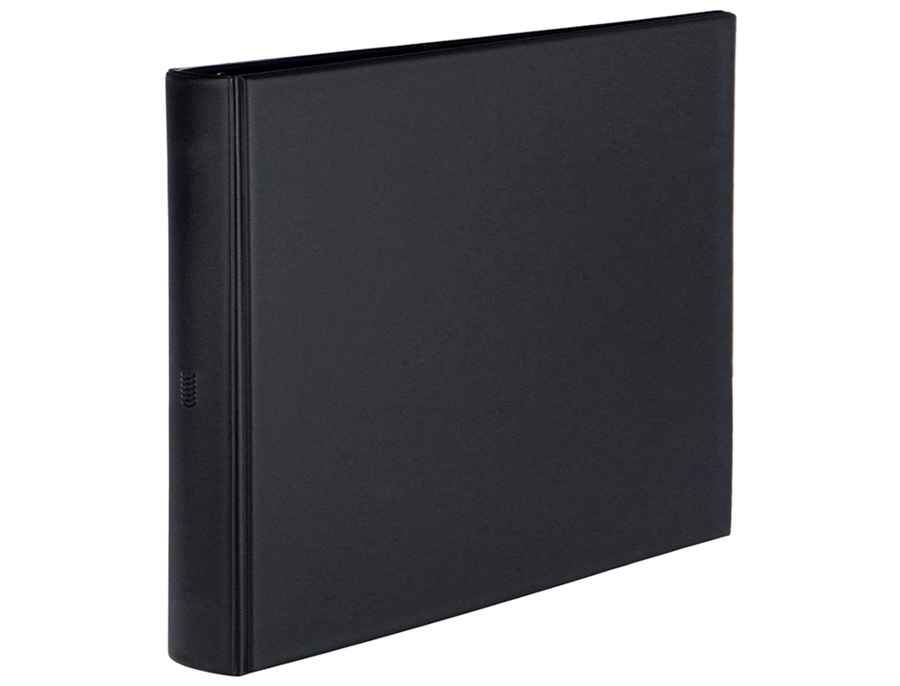 CARPETA MULTIFIN ALFA 3002-G 11 ANILLAS 40 MM PLASTICO CUARTO NEGRO