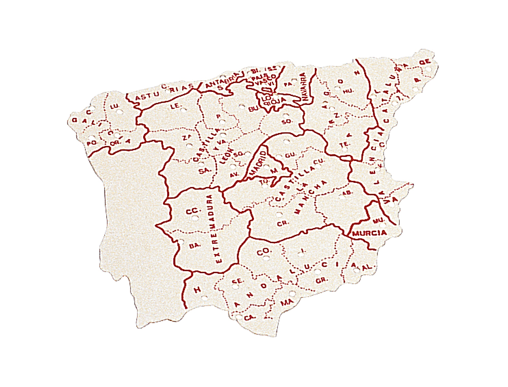 PLANTILLA LIDERPAPEL MAPA ESPAÑA PLASTICO 15X12,5 CM BOLSA DE 3 UNIDADES