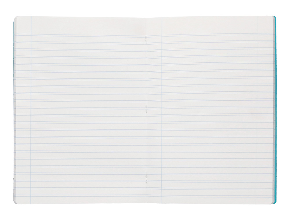 LIBRETA LIDERPAPEL 360 TAPA DE PLASTICO A4 48 HOJAS 90G/M2 PAUTA 5 2,5MM CON MARGEN COLORES SURTIDOS