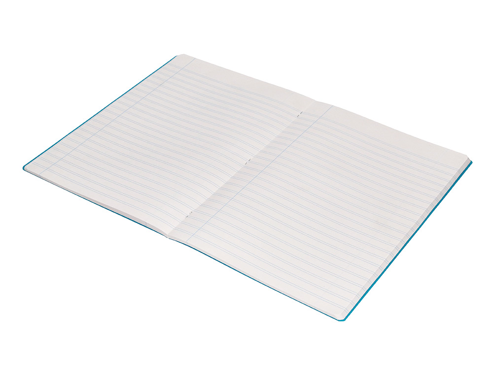 LIBRETA LIDERPAPEL 360 TAPA DE PLASTICO A4 48 HOJAS 90G/M2 PAUTA 5 2,5MM CON MARGEN COLORES SURTIDOS