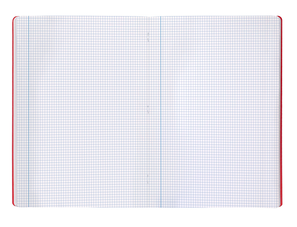 LIBRETA LIDERPAPEL 360 TAPA DE PLASTICO A4 48 HOJAS 90G/M2 CUADRO 3MM CON MARGEN COLORES SURTIDOS