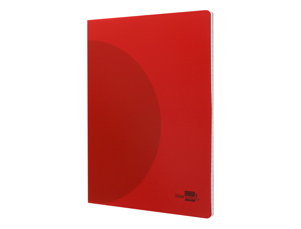 LIBRETA LIDERPAPEL 360 TAPA DE PLASTICO A4 48 HOJAS 90G/M2 CUADRO 3MM CON MARGEN COLORES SURTIDOS