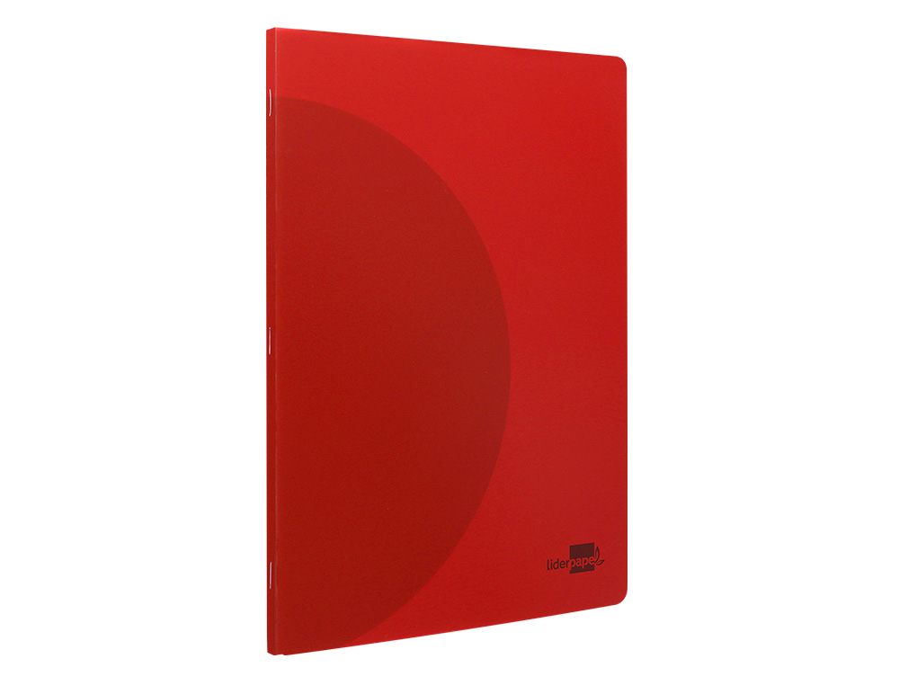 LIBRETA LIDERPAPEL 360 TAPA DE PLASTICO A4 48 HOJAS 90G/M2 CUADRO 3MM CON MARGEN COLORES SURTIDOS