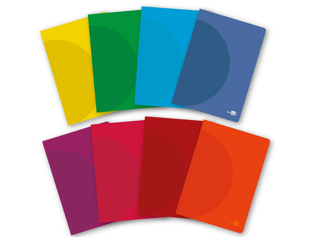 LIBRETA LIDERPAPEL 360 TAPA DE PLASTICO A5 48 HOJAS 90GR RAYADO Nº46 COLORES SURTIDOS