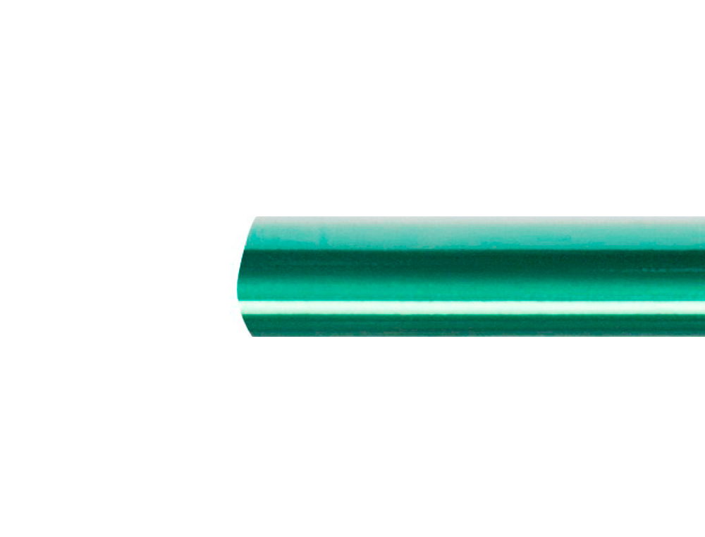 PAPEL METALIZADO VERDE ROLLO CONTINUO DE 0,5 X 10 MT