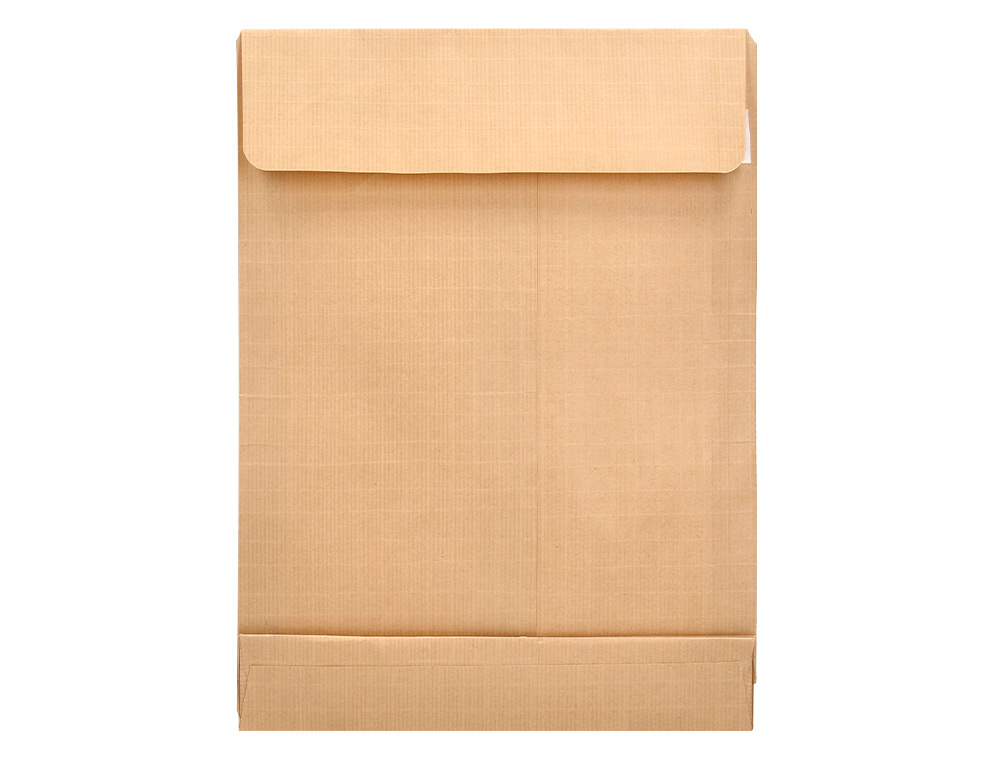 SOBRE LIDERPAPEL BOLSA FUELLE KRAFT ARMADO 280X365X50MM SOLAPA TIRA DE SILICONA PAPEL 155 GR CAJA DE 50 UNIDADES