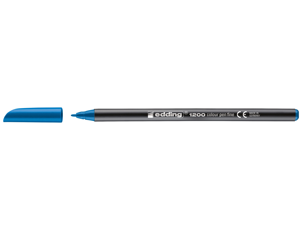ROTULADOR EDDING PUNTA FIBRA 1200 AZUL CLARO N.10 PUNTA REDONDA 0.5 MM