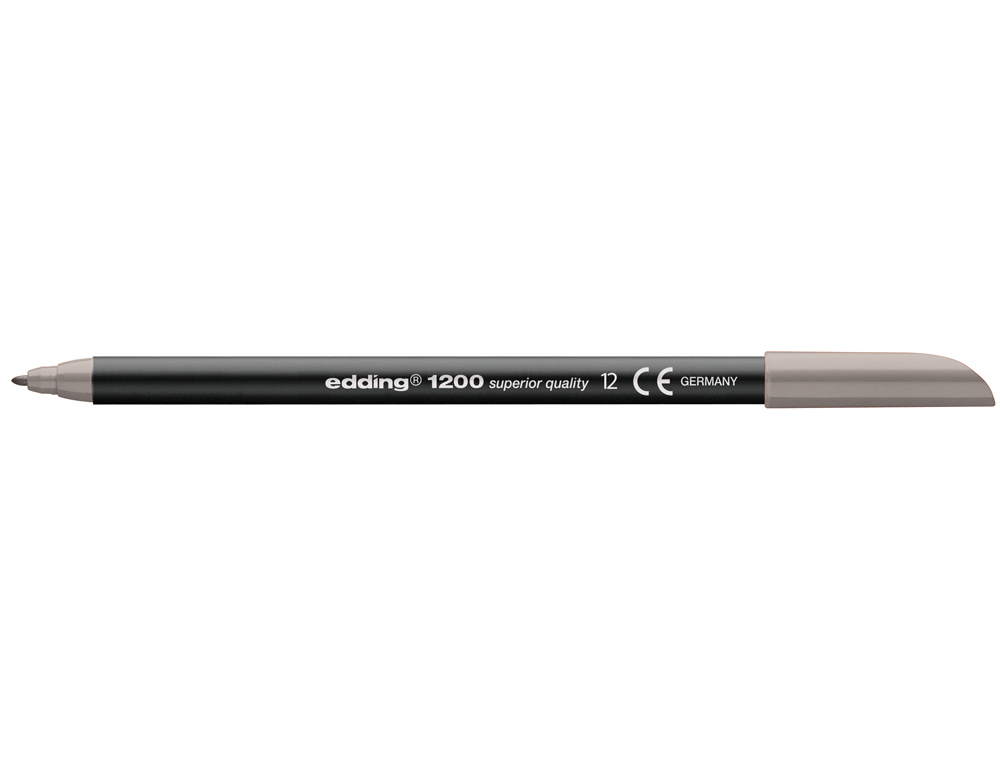 ROTULADOR EDDING PUNTA FIBRA 1200 GRIS N.12 PUNTA REDONDA 0.5 MM