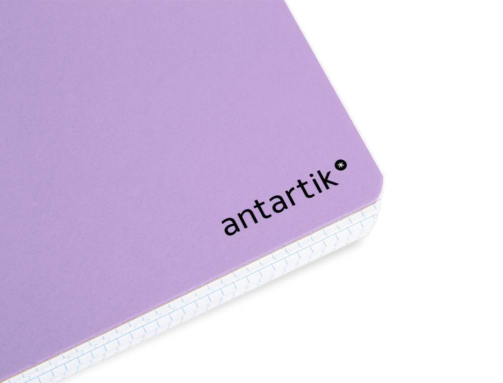 CUADERNO ESPIRAL ANTARTIK A4 MICRO TAPA DURA 80H 100 GR CUADRO 5 MM SIN BANDAS 4 TALADROS COLOR LAVANDA