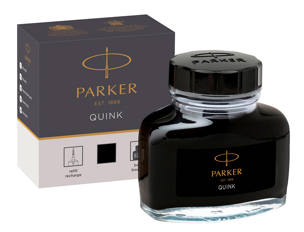 TINTA ESTILOGRAFICA PARKER NEGRA BOTE 57 ML
