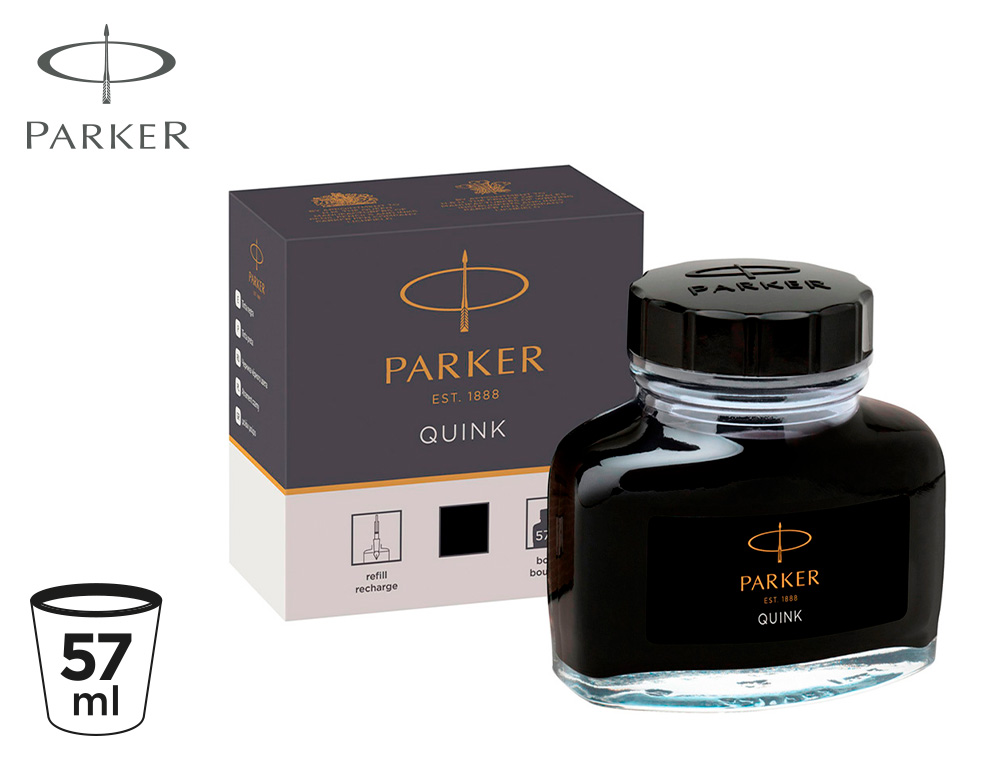 TINTA ESTILOGRAFICA PARKER NEGRA BOTE 57 ML