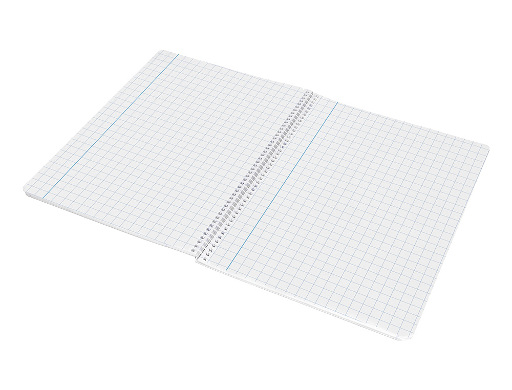 CUADERNO ESPIRAL LIDERPAPEL FOLIO SMART TAPA BLANDA 80H 60GR CUADRO 8MM CON MARGEN COLORES SURTIDOS