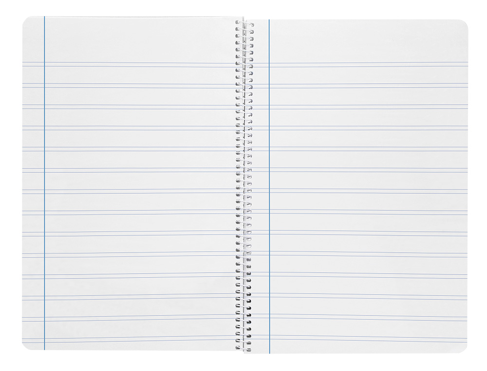 CUADERNO ESPIRAL LIDERPAPEL FOLIO SMART TAPA BLANDA 80H 60GR PAUTA 2,5MM CON MARGEN COLORES SURTIDOS