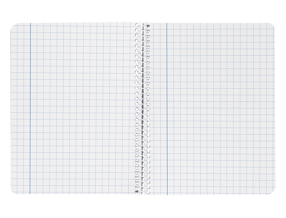 CUADERNO ESPIRAL LIDERPAPEL CUARTO SMART TAPA BLANDA 80H 60GR CUADRO 8MM CON MARGEN COLORES SURTIDOS
