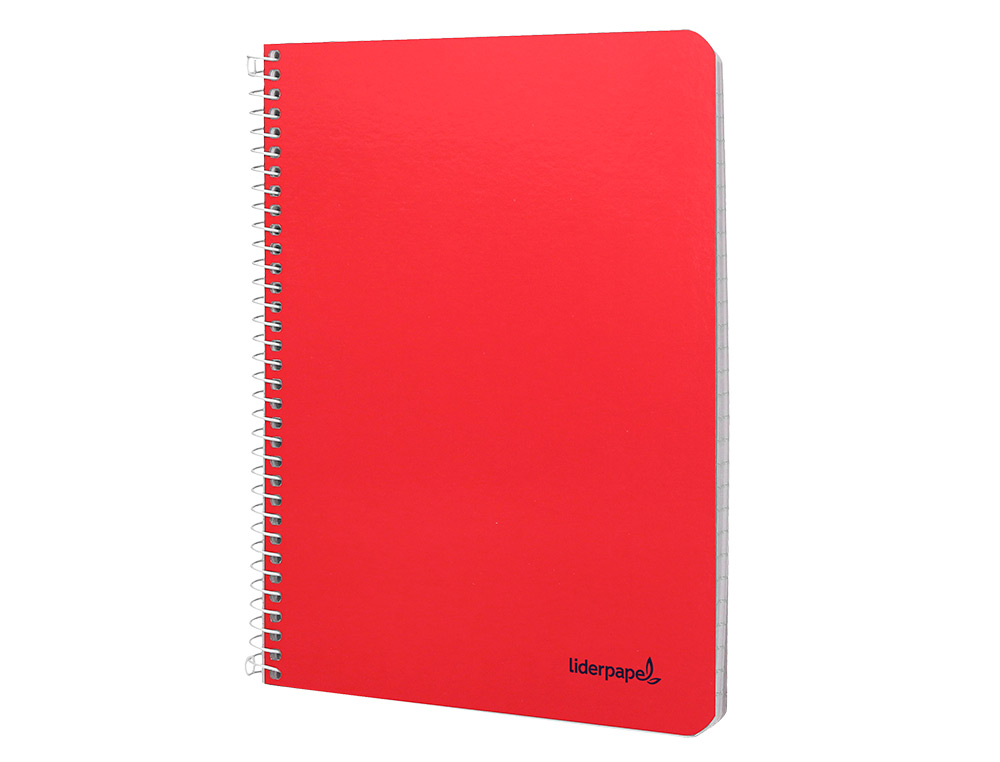 CUADERNO ESPIRAL LIDERPAPEL CUARTO SMART TAPA BLANDA 80H 60GR MILIMETRADO 2MM COLORES SURTIDOS