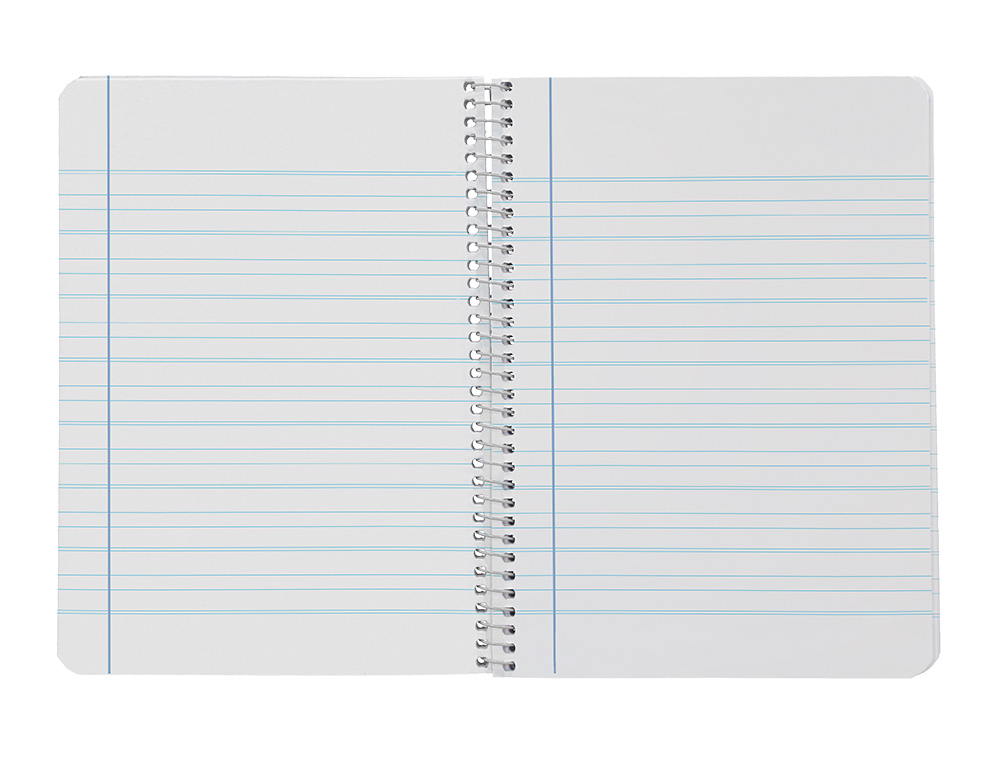 CUADERNO ESPIRAL LIDERPAPEL CUARTO SMART TAPA BLANDA 80H 60GR RAYADO MONTESSORI 5MM COLORES SURTIDOS