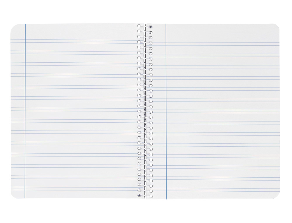 CUADERNO ESPIRAL LIDERPAPEL CUARTO WITTY TAPA DURA 80H 75GR PAUTA ANCHA 3,5MM CON MARGEN COLORES SURTIDOS