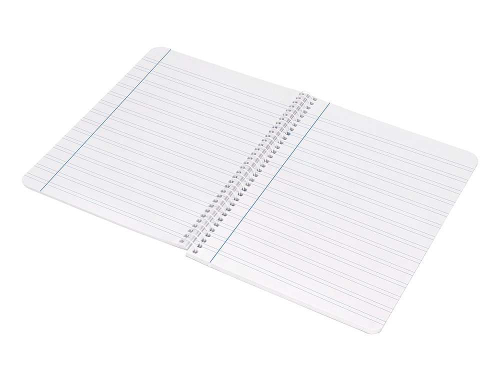 CUADERNO ESPIRAL LIDERPAPEL CUARTO WITTY TAPA DURA 80H 75GR PAUTA ANCHA 3,5MM CON MARGEN COLORES SURTIDOS