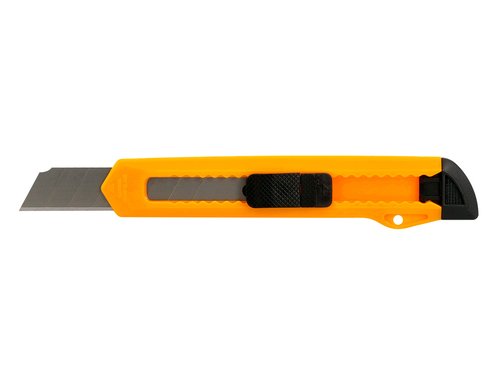 CUTER Q-CONNECT PLASTICO ANCHO CUCHILLA 18 MM XD-11 BLISTER 1 UNIDAD