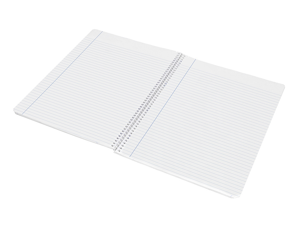 CUADERNO ESPIRAL LIDERPAPEL A4 WONDER TAPA PLASTICO 80H 90GR RAYADO HORIZONTAL CON MARGEN COLORES SURTIDOS