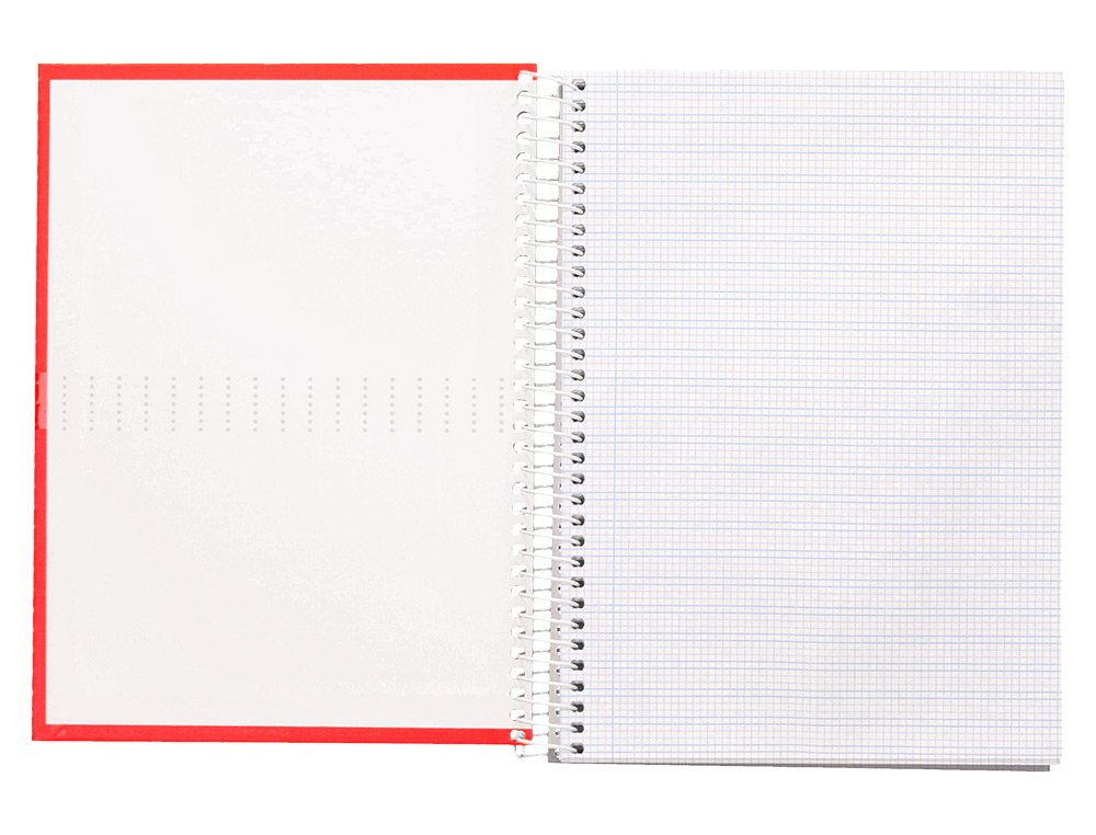 CUADERNO ESPIRAL LIDERPAPEL A5 CRAFTY TAPA FORRADA 80H 90 90GR MILIMETRADO 2MM COLORES SURTIDOS