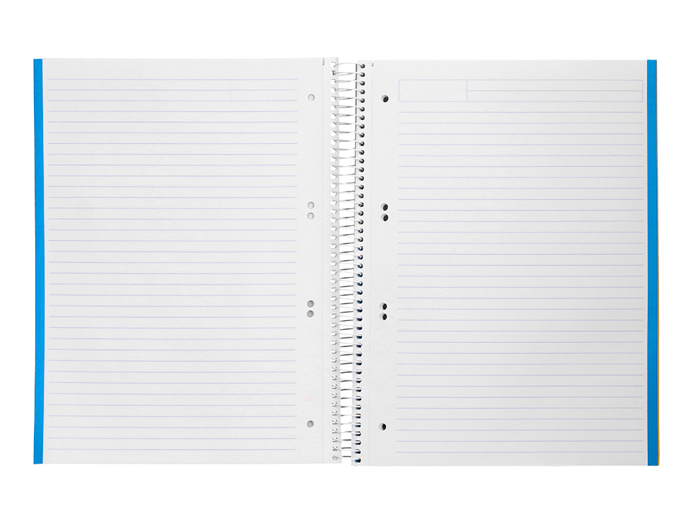 CUADERNO ESPIRAL LIDERPAPEL A5 MICRO JOLLY TAPA FORRADA 140H 75 GR HORIZONTAL 5 BANDAS6 TALADROS COLORES SURTIDOS