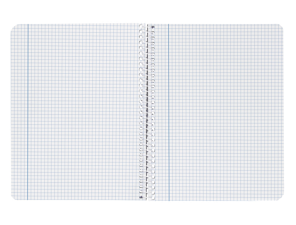 CUADERNO ESPIRAL LIDERPAPEL CUARTO WITTY TAPA DURA 80H 75GR CUADRO 4MM CON MARGEN COLOR NEGRO