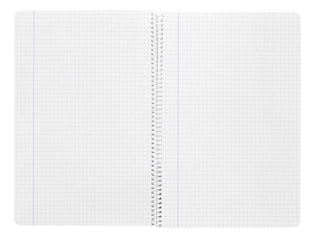 CUADERNO ESPIRAL LIDERPAPEL FOLIO WITTY TAPA DURA 80H 75GR CUADRO 4MM CON MARGEN COLOR VERDE