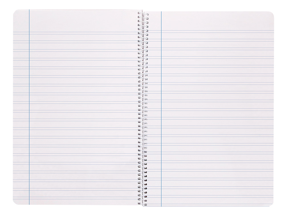 CUADERNO ESPIRAL LIDERPAPEL FOLIO WITTY TAPA DURA 80H 75GR PAUTA 3,5MM CON MARGEN COLORES SURTIDOS