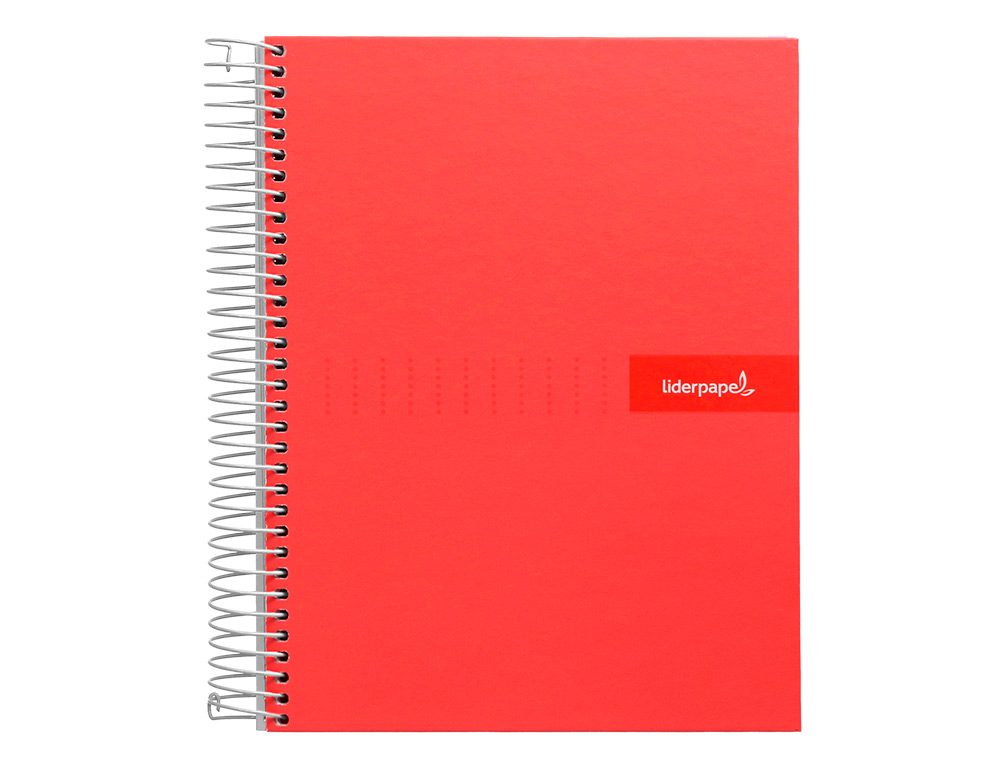 CUADERNO ESPIRAL LIDERPAPEL A4 CRAFTY TAPA FORRADA 80H 90 GR CUADRO 5MM CON MARGEN COLORES SURTIDOS