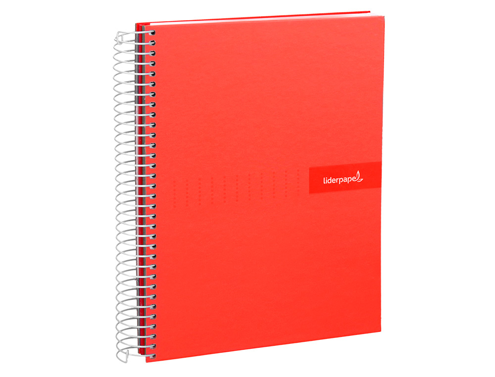 CUADERNO ESPIRAL LIDERPAPEL A4 CRAFTY TAPA FORRADA 80H 90 GR CUADRO 5MM CON MARGEN COLORES SURTIDOS