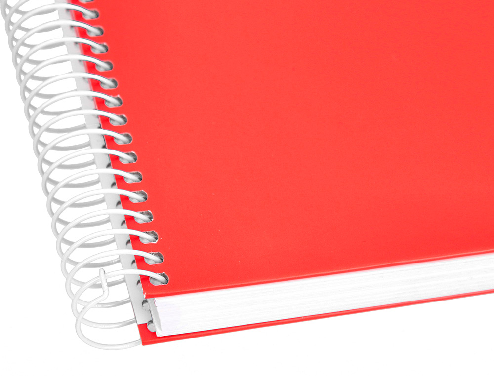 CUADERNO ESPIRAL LIDERPAPEL A4 CRAFTY TAPA FORRADA 80H 90 GR CUADRO 5MM CON MARGEN COLORES SURTIDOS
