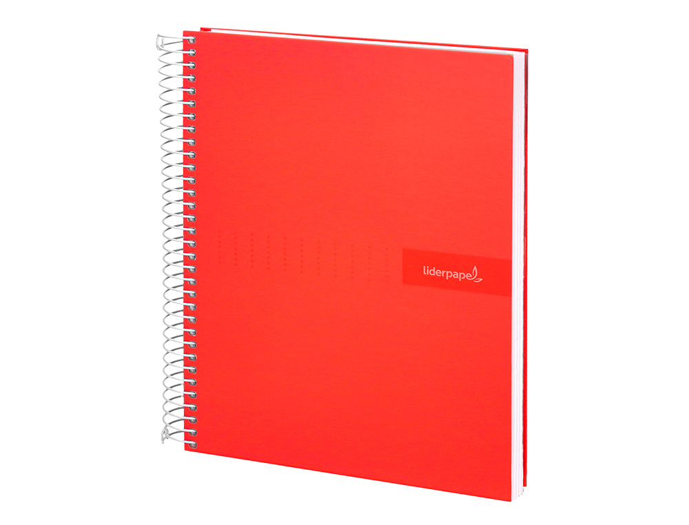 CUADERNO ESPIRAL LIDERPAPEL A4 CRAFTY TAPA FORRADA 80H 90GR PAUTA ESTRECHA 2,5MM CON MARGEN COLORES SURTIDOS