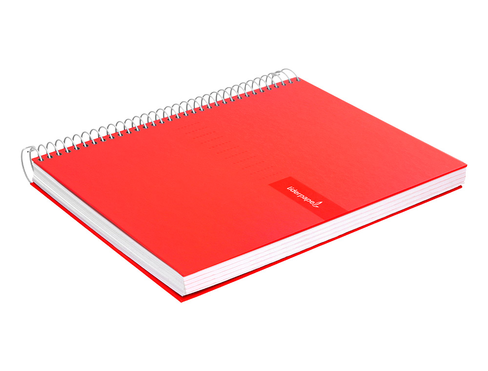 CUADERNO ESPIRAL LIDERPAPEL A4 CRAFTY TAPA FORRADA 80H 90GR PAUTA ESTRECHA 2,5MM CON MARGEN COLORES SURTIDOS