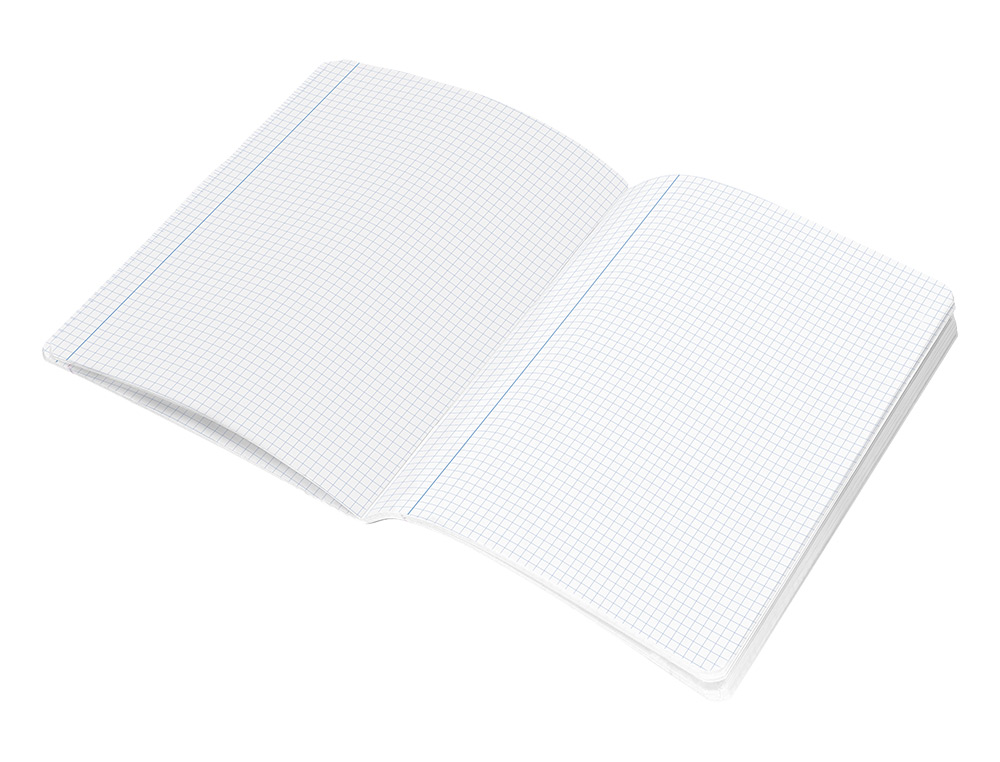 LIBRETA LIDERPAPEL SMART A4 TAPA BLANDA 80 HOJAS 60G/M2 CUADRO 5 MM CON MARGEN COLORES SURTIDOS