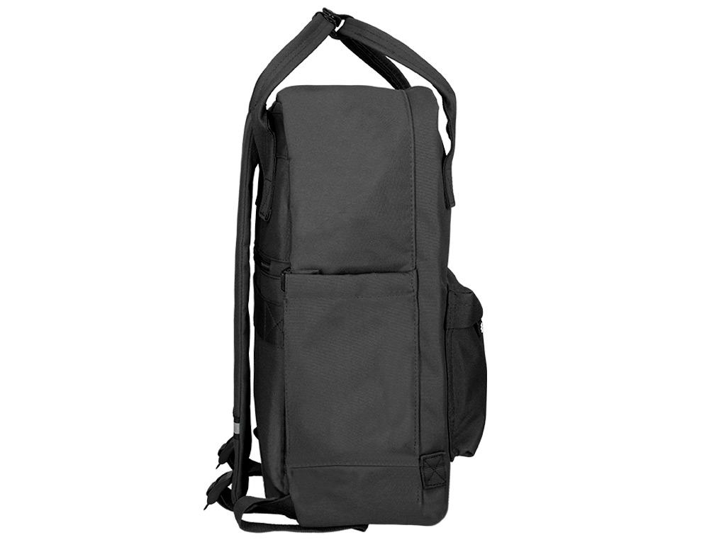 MOCHILA ANTARTIK 2 ASAS Y BOLSILLOS EXTERIORES NEGRO 300X115X390 MM