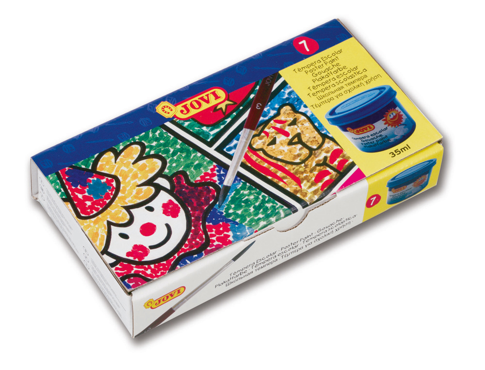 TEMPERA JOVI 35 ML CAJA DE 7 COLORES SURTIDOS