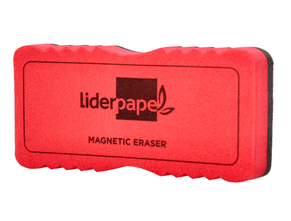 BORRADOR LIDERPAPEL PIZARRA BLANCA MAGNETICO COLORES SURTIDOS 130X60 MM