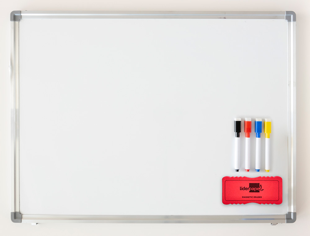 BORRADOR LIDERPAPEL PIZARRA BLANCA MAGNETICO COLORES SURTIDOS 130X60 MM