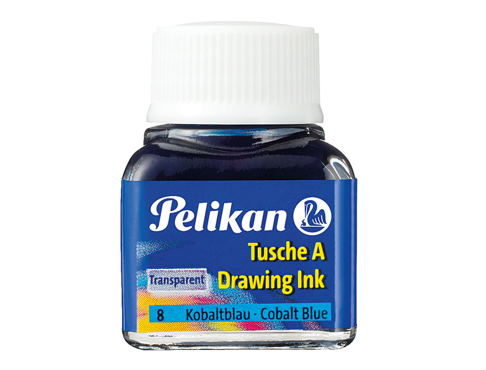 TINTA CHINA PELIKAN AZUL COBALTO BOTE DE 10 ML